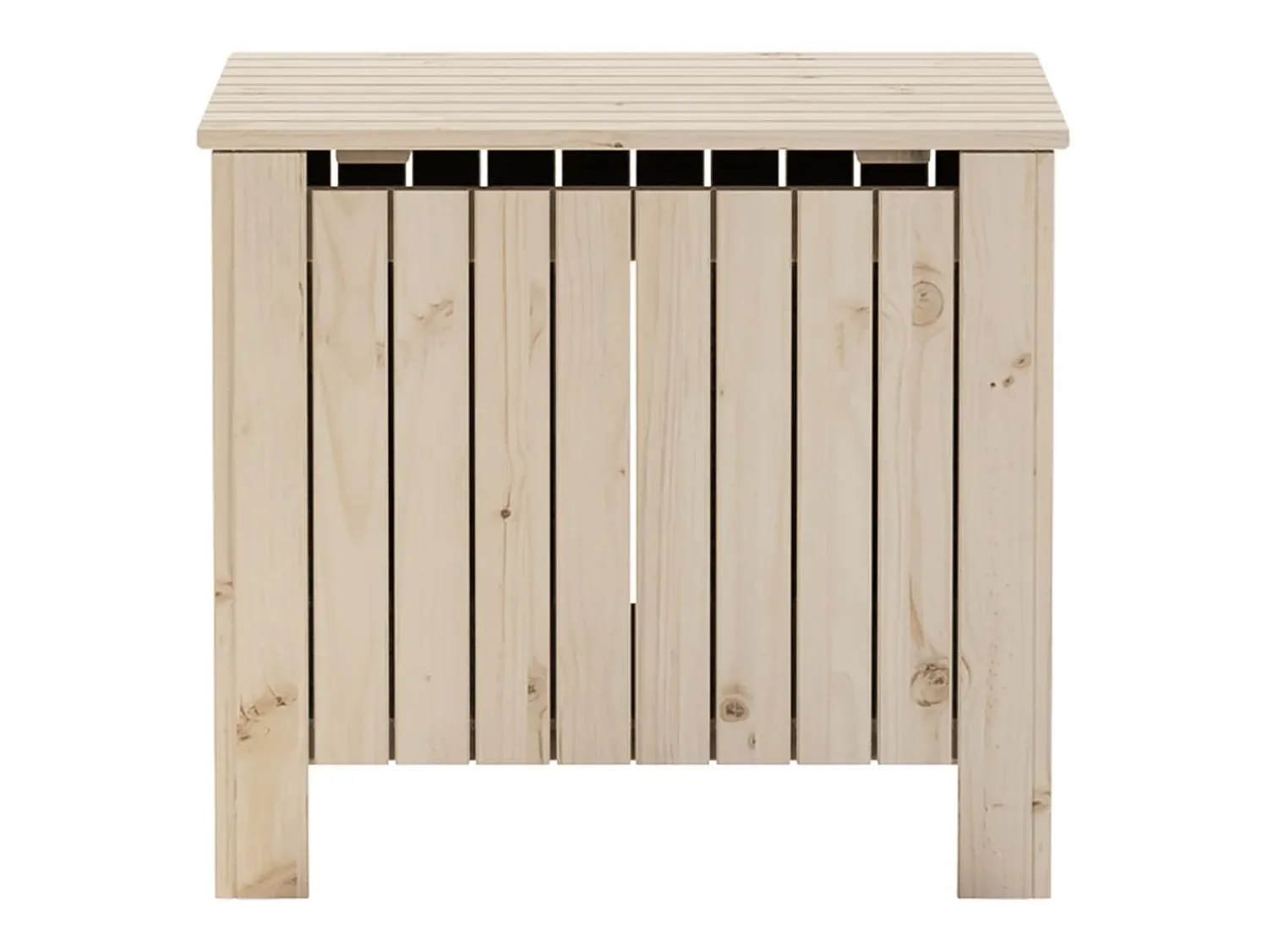 Best Caixa de arrumação com tampa RANA 60x49x54 cm pinho maciço PT452673 Castanho