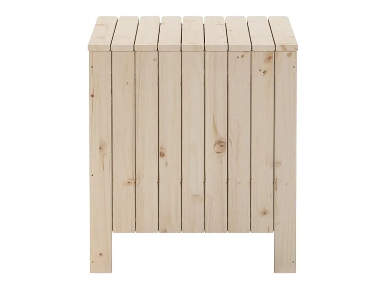 Best Caixa de arrumação com tampa RANA 60x49x54 cm pinho maciço PT452673 Castanho