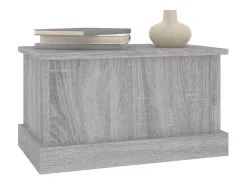 Caixa de arrumação 50x30x28 cm derivados madeira cinza sonoma PT457832^ Acessórios De Arrumação