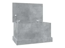 Caixa de arrumação 50x30x28 cm derivados madeira cinza cimento PT311446^ Acessórios De Arrumação
