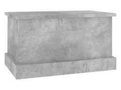 Caixa de arrumação 50x30x28 cm derivados madeira cinza cimento PT311446^ Acessórios De Arrumação