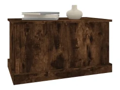 Acessórios De Arrumação*vidaxl Caixa de arrumação 70x40x38 cm deriv. madeira carvalho fumado Natural claro