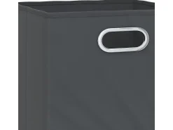 Acessórios De Arrumação|Vicco Caixa dobrável antracite 30x30x30 Cinza antracite