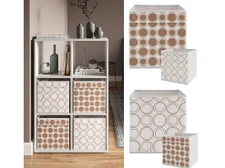 Vicco Caixa dobrável branco/ 30x30x30^ Acessórios De Arrumação