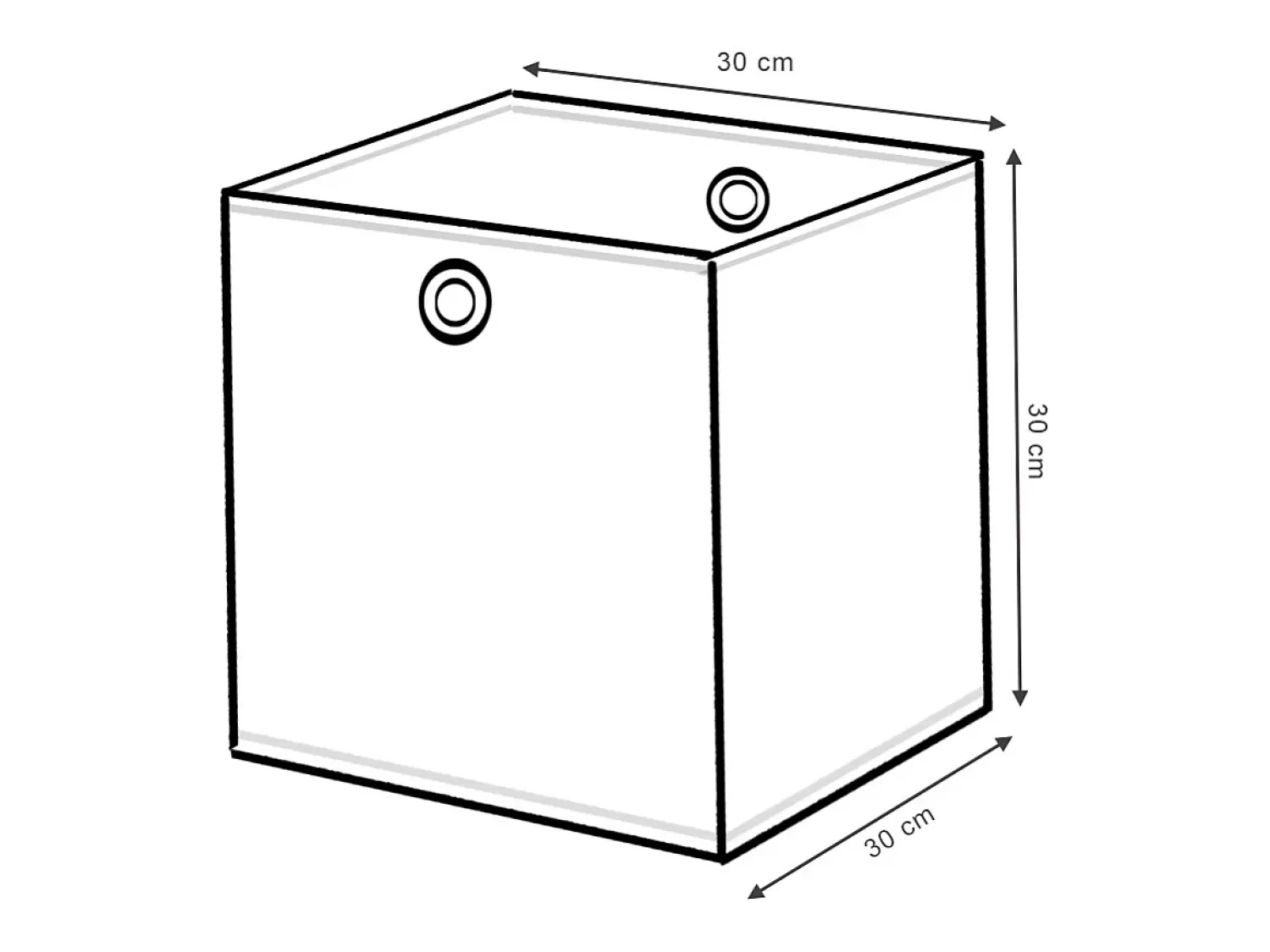 Acessórios De Arrumação*Vicco Caixa dobrável laranja/azul 30x30x30 Cor de laranja