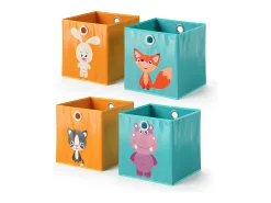Acessórios De Arrumação*Vicco Caixa dobrável laranja/azul 30x30x30 Cor de laranja