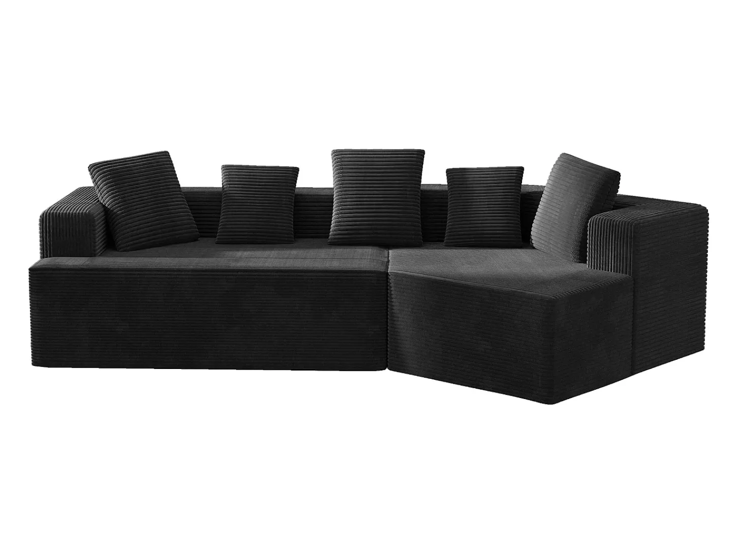 Sofá|KOMHTOM Cama acolchoada para adulto 180 x 1427 cm, sem cabeceira, com faixa LED (monocromática), base com suspensão hidráulica, bege. Preto