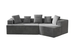 Discount KOMHTOM Cama acolchoada para adulto 180 x 1420 cm, sem cabeceira, com faixa LED (monocromática), base com suspensão hidráulica, bege. Cinzento