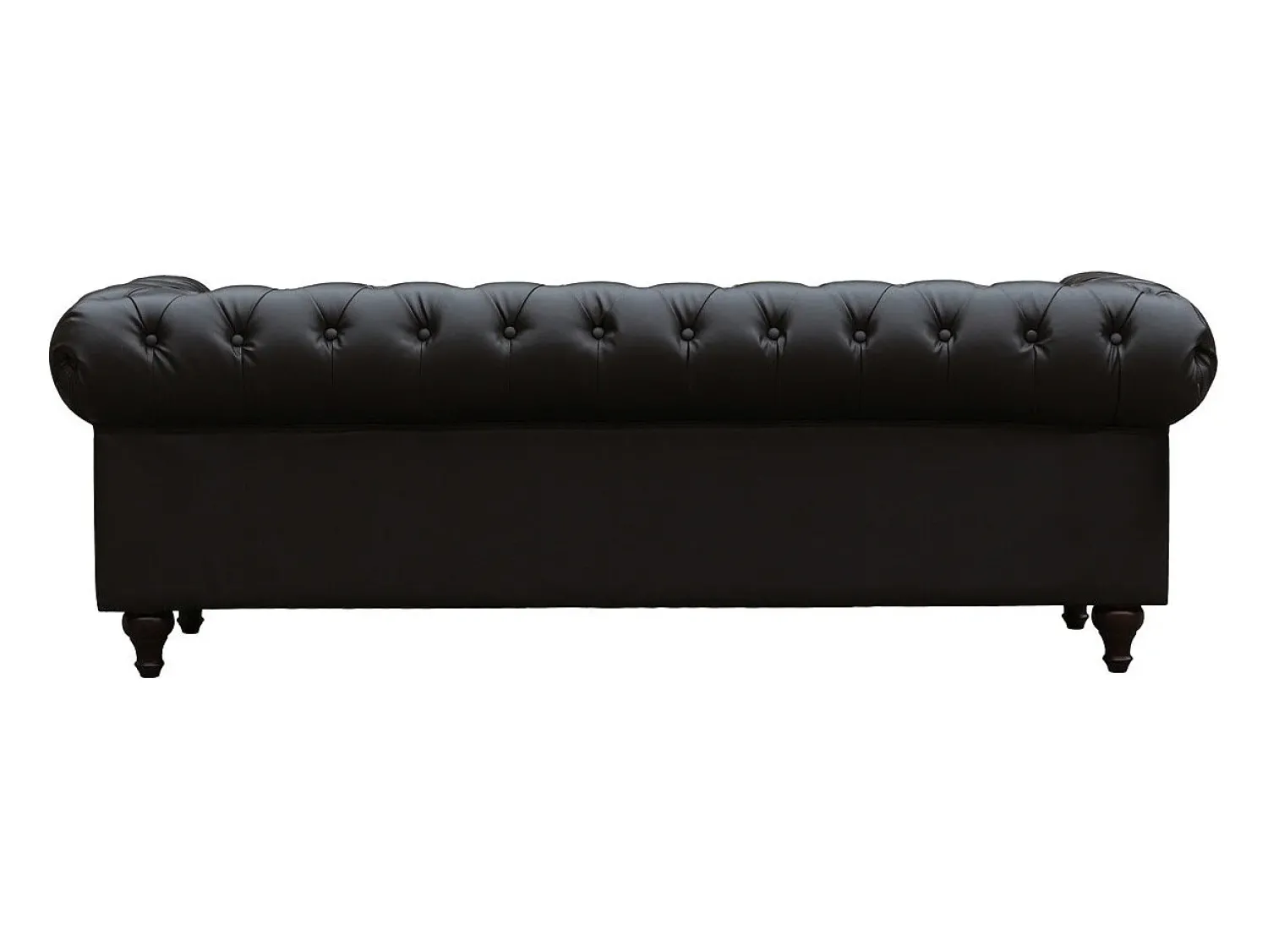 Sofá|Habitat et jardin Canapé fixo Chesterfield "Aliza" - 204 x 80 x 58 cm - 3 lugares - Marron Castanho