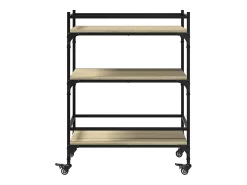 Móvel De Arrumação*vidaxl Carrinho cozinha 65x40x86,5 cm deriv. madeira carvalho sonoma Natural claro