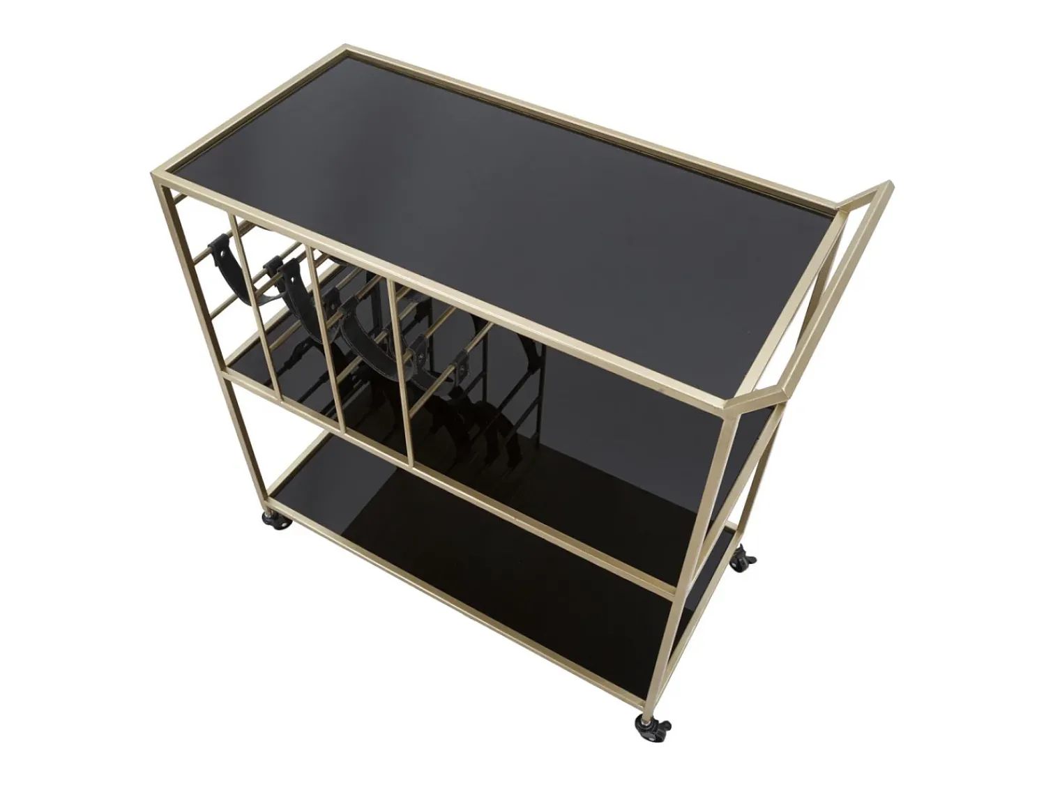 Móvel De Arrumação* CARRINHO DE CORDA CM 79X39.5X82 Preto