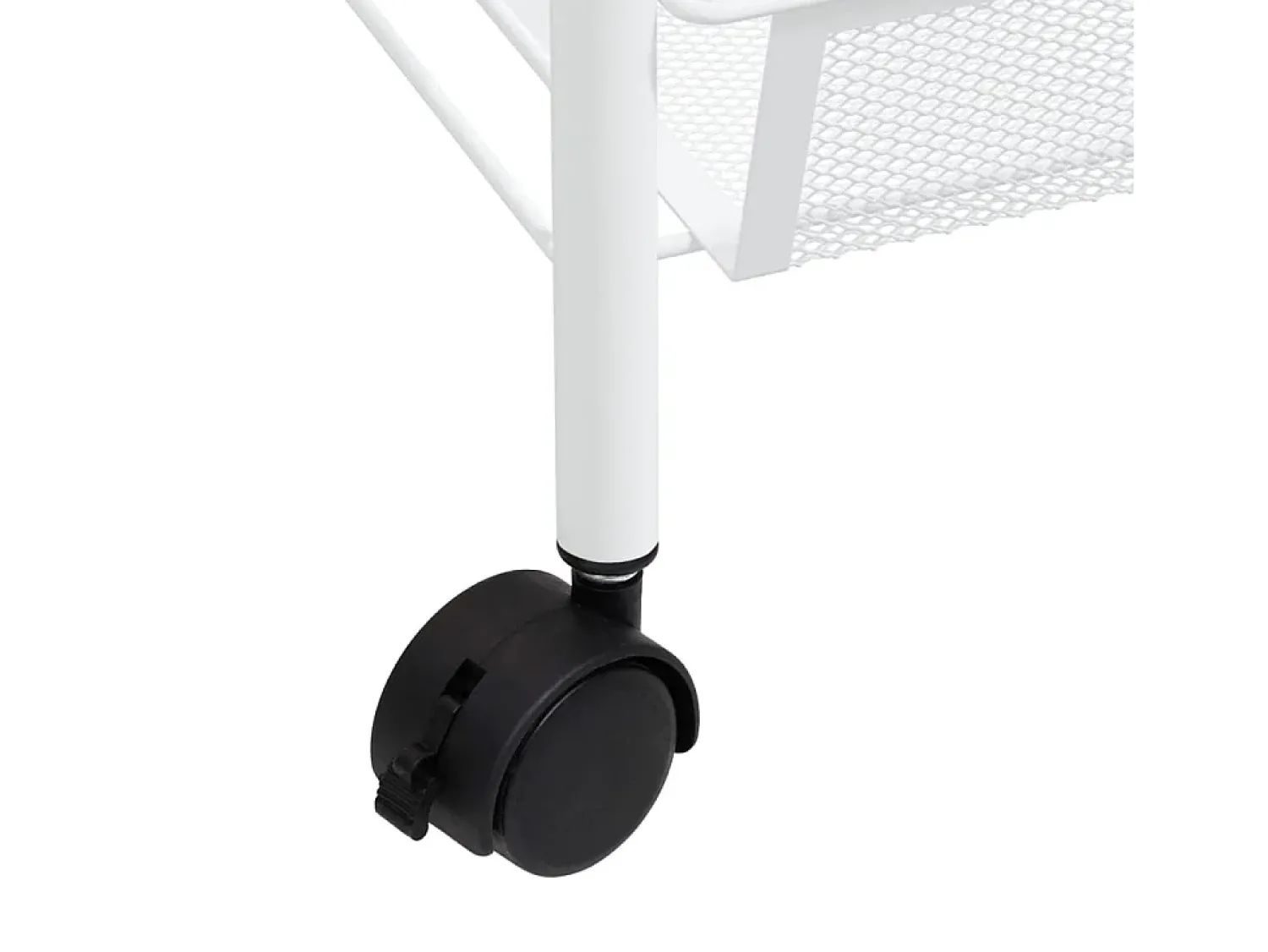 Móvel De Arrumação|vidaxl Carrinho de cozinha com 3 prateleiras ferro 46x26x64 cm Branco