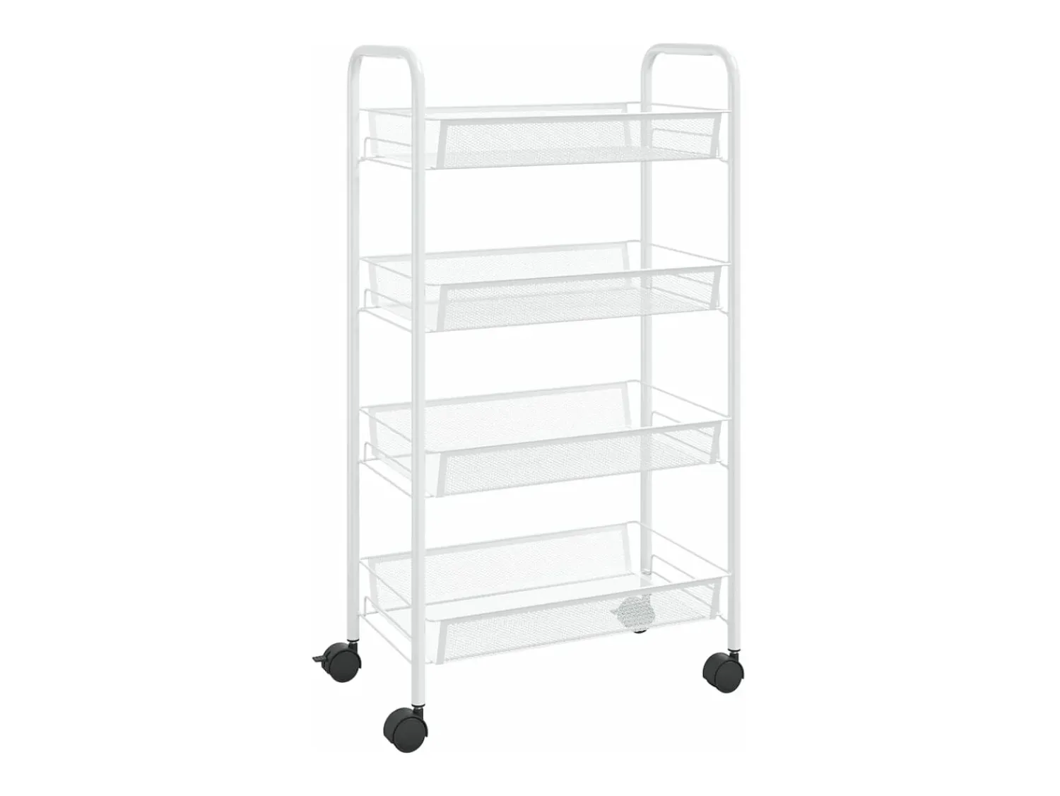 vidaxl Carrinho de cozinha com 4 prateleiras ferro 46x26x85 cm^ Móvel De Arrumação