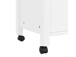 Móvel De Arrumação|vidaxl Carrinho de cozinha MONZA 60x40x88,5 cm madeira de pinho maciça Branco