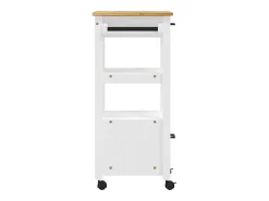 vidaxl Carrinho de cozinha MONZA 48x40x88,5 cm madeira de pinho maciça^ Móvel De Arrumação