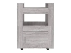 Móvel De Arrumação*vidaxl Carrinho de cozinha 60x45x80 cm derivados madeira cinza sonoma Cinzento