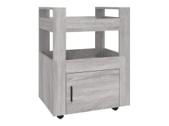 Móvel De Arrumação*vidaxl Carrinho de cozinha 60x45x80 cm derivados madeira cinza sonoma Cinzento