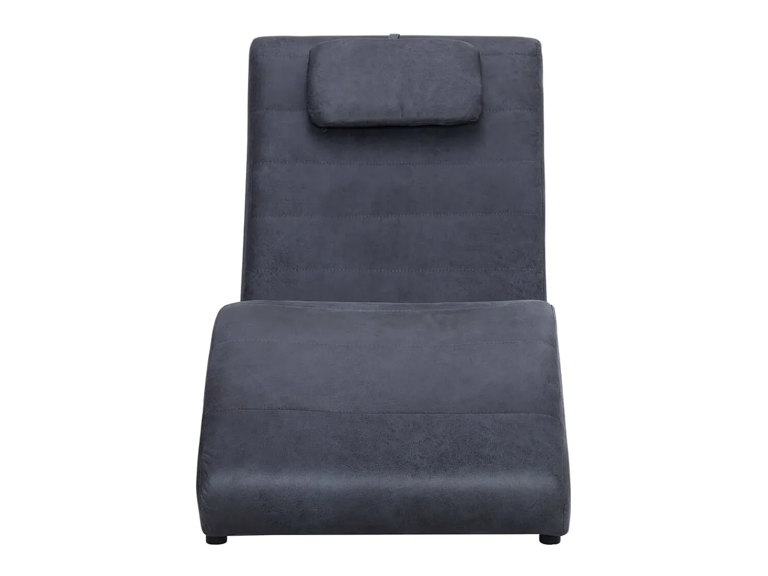 Sale Chaise longue com almofada camurça artificial PT432837 Cinzento