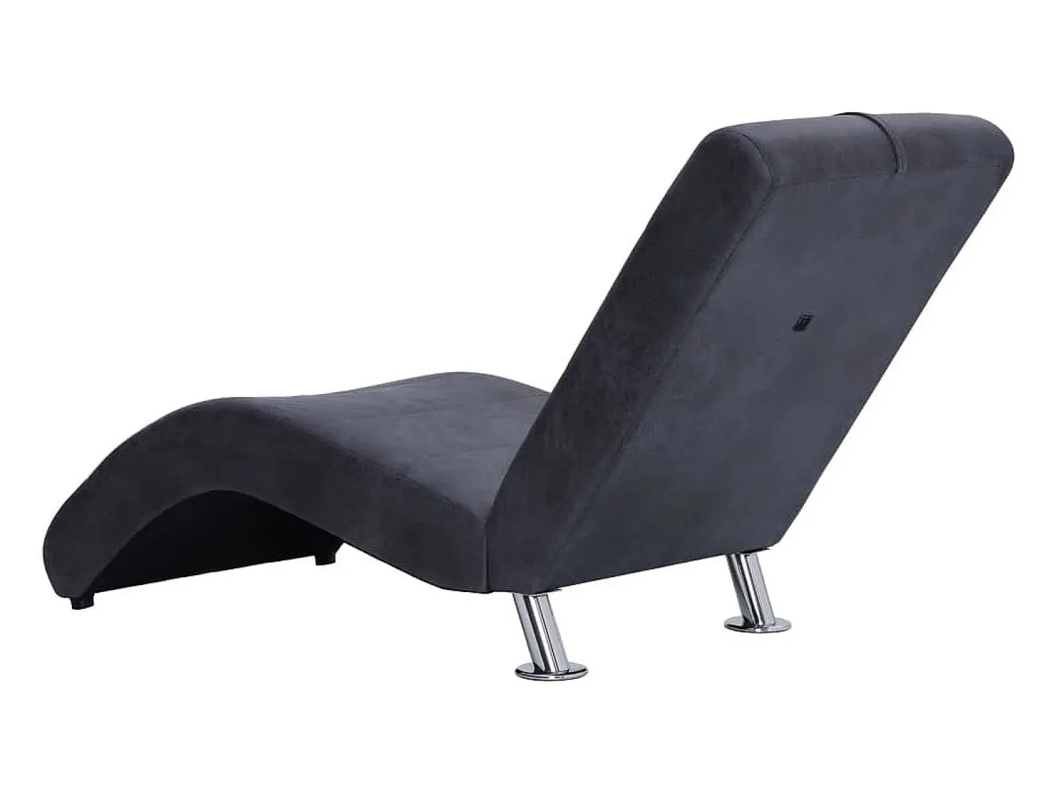 Sale Chaise longue com almofada camurça artificial PT432837 Cinzento