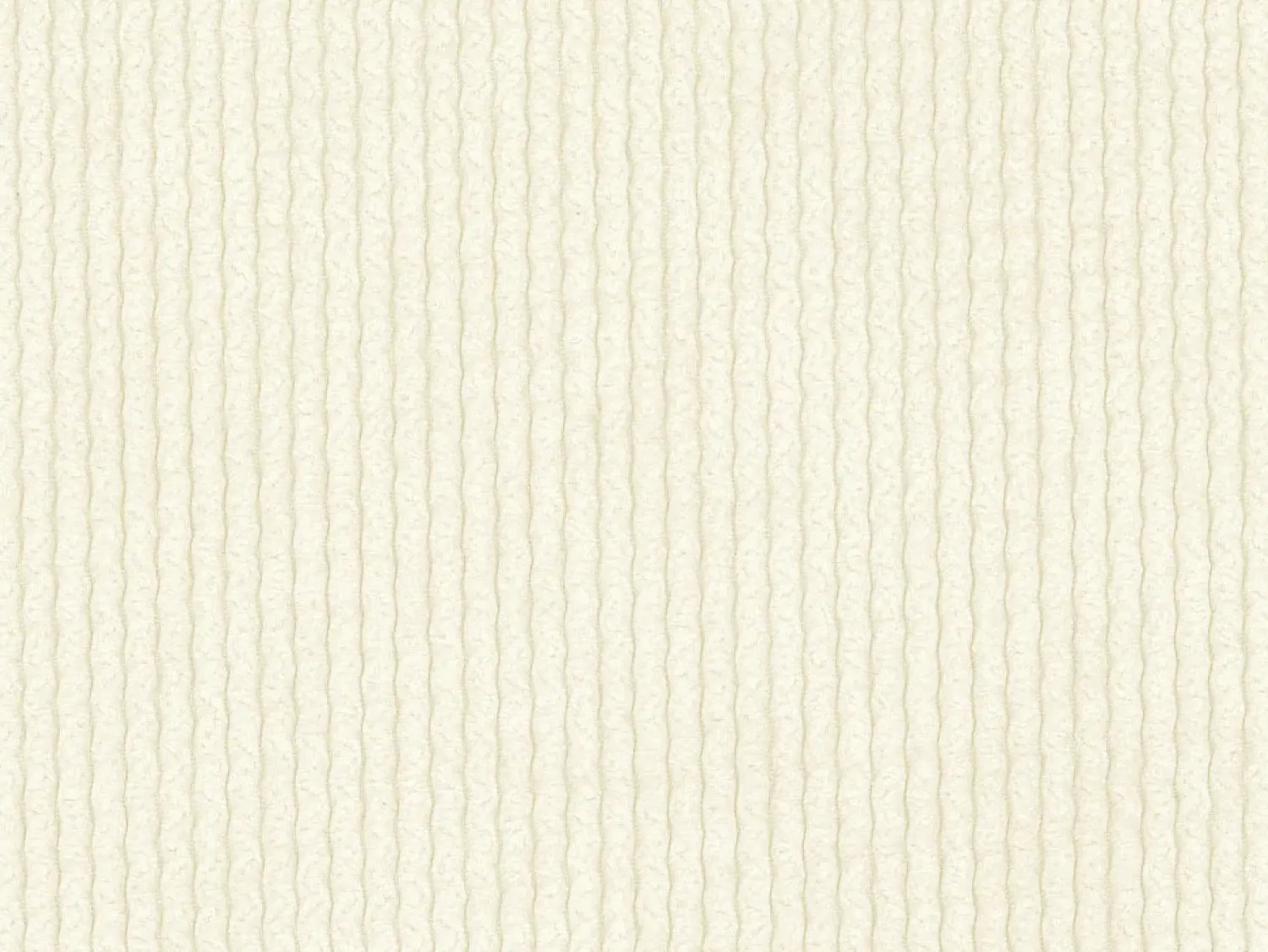 Sofá|Maison Céphy Chaise-longue 2 lugares veludo canelado branco-sujo POGNI de Branco sujo