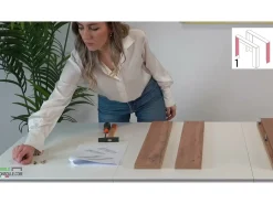 Consola* CLARA - Mesa consola fina em carvalho extensível de 25 cm a 2 metros - extensões integradas - até 8 pessoas - envio gratuito Castanho