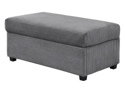 Sofá*ModernLuxe Combinação de sofá moderno 184x84.5x85.5cm - com apoio de pés removível e iluminação LED - com bolsos laterais - combinação livre - Cinza Cinzento