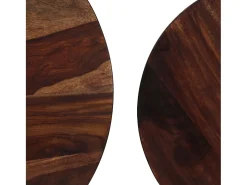 Mesa De Centro*vidaxl Conj. mesas de centro 2 pcs madeira de acácia maciça 60x35 cm Natural claro