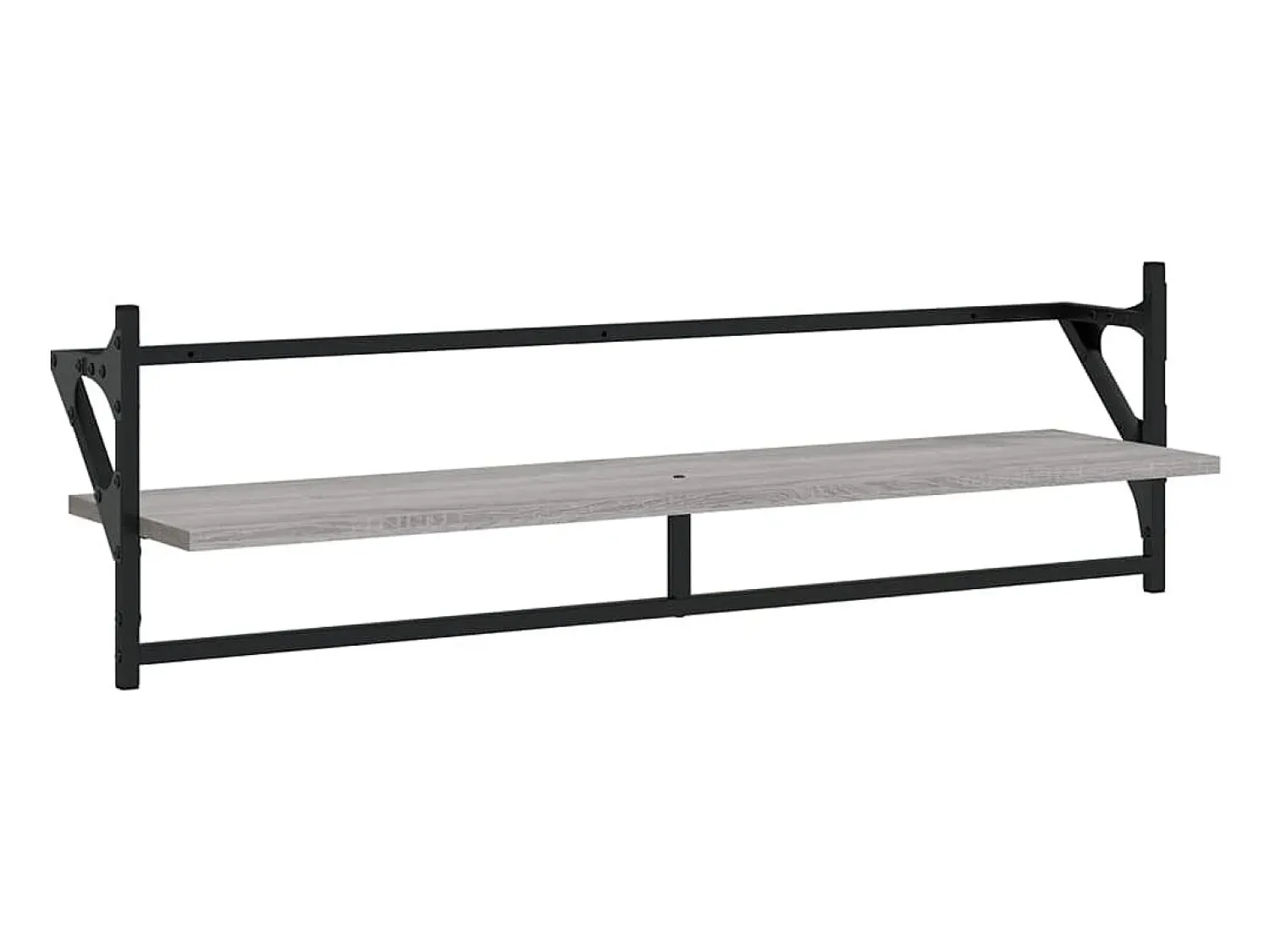 Prateleira|vidaxl Conj. prateleiras c/ barras 6pcs derivados madeira cinza sonoma Cinzento