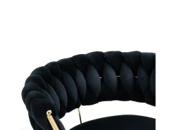 Conjunto de 2 bancos de bar giratórios de 360° e ajustáveis ​​em altura com apoio para os pés, veludo, e prateado^ Banco