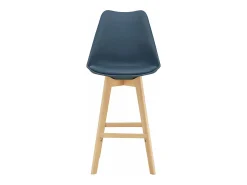 Banco*Helloshop26 Conjunto de 6 banquetas de bar em plástico sintético acabamento em faia 105 x 48 x 58 cm azul 03_0008725 Bege
