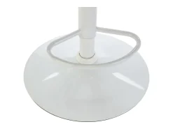 Banco*Vente-unique Conjunto de 2 banquetas de bar em tecido e metal - e branco - CARSTEN Creme