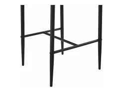 Banco|Mobikasa Conjunto de 2 banquetas/cadeiras de bar com pés de aço assento sintético e altura do assento de 66 cm pretas 03_0005787 Cinzento