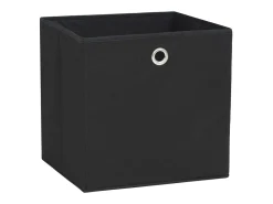 Acessórios De Arrumação*vidaxl Conjunto de 4 Caixas de Arrumação em TNT 32x32x32cm Preto