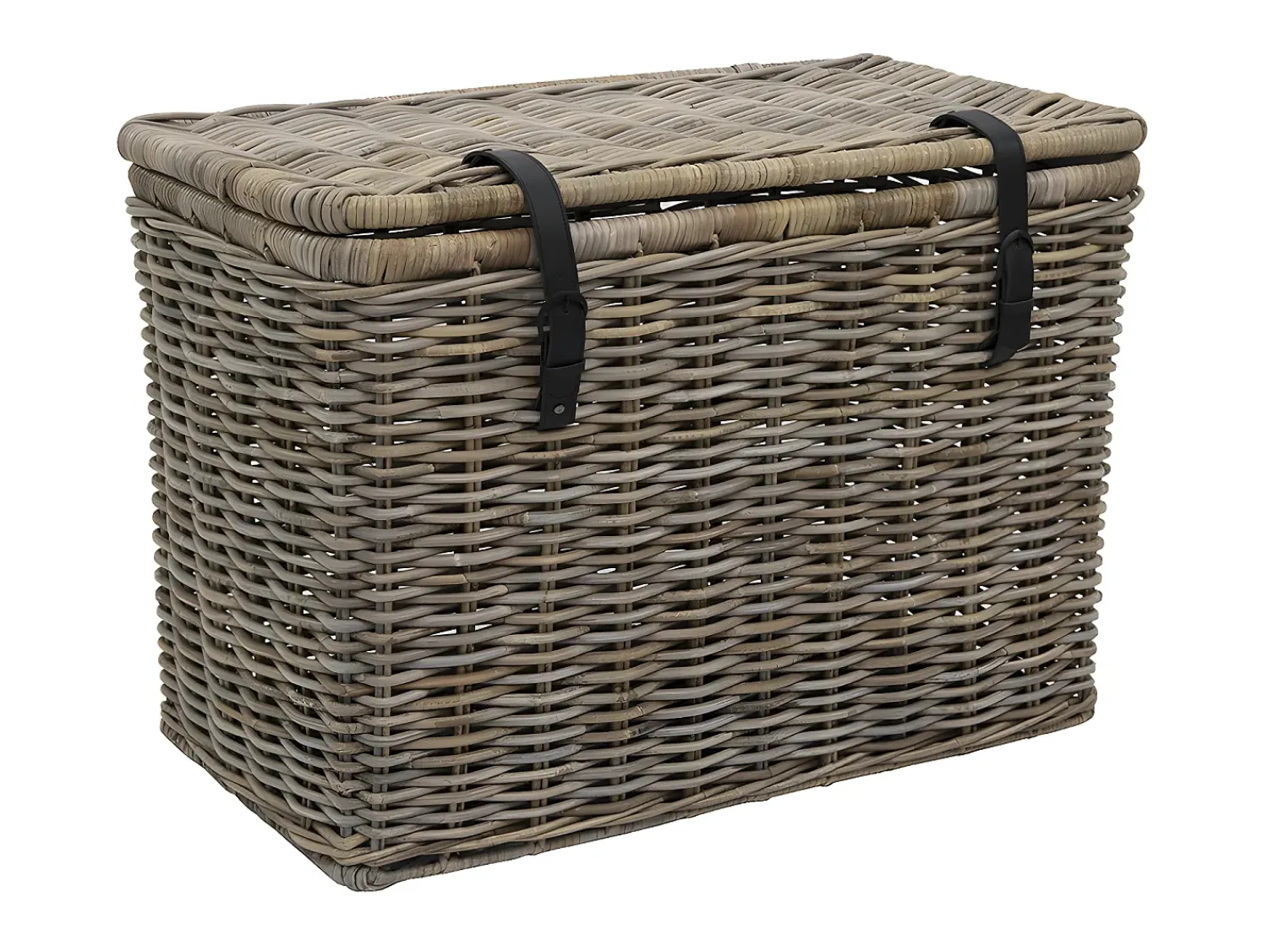 Acessórios De Arrumação*OZAIA Conjunto de 2 malas de arrumação em kubu NEFTA - C80 x L45 x A55 cm e C70 x L35 x A45 cm Cinzento
