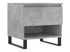 Mesa De Centro| Conjunto de 2 Mesas de Centro | Mesa de apoio | Mesa de café 50x46x50 cm deriv. madeira cinza-cimento Cinzento