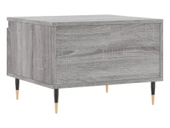 Mesa De Centro* Conjunto de 2 Mesas de Centro | Mesa de apoio | Mesa de café 50x46x35cm deriv. madeira sonoma Cinzento