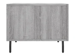 Mesa De Centro| Conjunto de 2 Mesas de Centro | Mesa de apoio | Mesa de café 50x50x40 cm madeira proc. sonoma cinza Cinzento