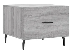 Mesa De Centro| Conjunto de 2 Mesas de Centro | Mesa de apoio | Mesa de café 50x50x40 cm madeira proc. sonoma cinza Cinzento