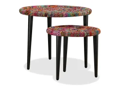 Mesa De Centro* Conjunto de 2 Mesas de Centro | Mesa de apoio detalhes chindi Multicor