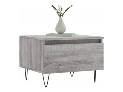 Sale Conjunto de 2 Mesas de Centro | Mesa de apoio | Mesa de café 50x46x35cm deriv. madeira sonoma Cinzento