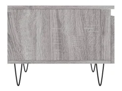 Sale Conjunto de 2 Mesas de Centro | Mesa de apoio | Mesa de café 50x46x35cm deriv. madeira sonoma Cinzento