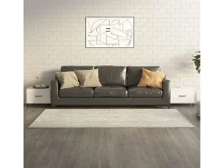 Conjunto de 2 Mesas de Centro | Mesa de apoio + pernas de metal 50x50x40 m brilhante^ Mesa De Centro