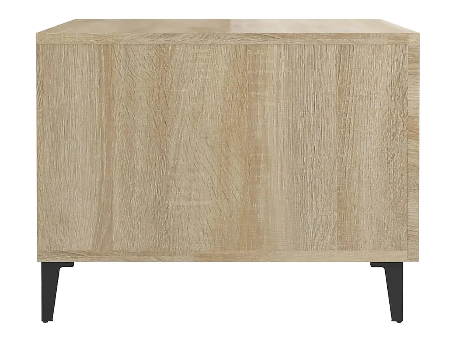 Online Conjunto de 2 Mesas de Centro | Mesa de apoio com pernas de metal 50x50x40 cm sonoma Castanho