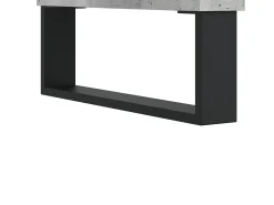 Mesa De Centro* Conjunto de 2 Mesas de Centro | Mesa de apoio | Mesa de café 50x46x35 cm deriv. madeira cinza-cimento Cinzento