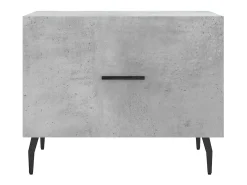 Hot Conjunto de 2 Mesas de Centro | Mesa de apoio | Mesa de café 50x50x40 cm madeira processada cinza cimento Cinzento