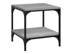 Mesa De Centro| Conjunto de 2 Mesas de Centro | Mesa de apoio | Mesa de café 40x40x40 cm derivados madeira cinza sonoma Cinzento