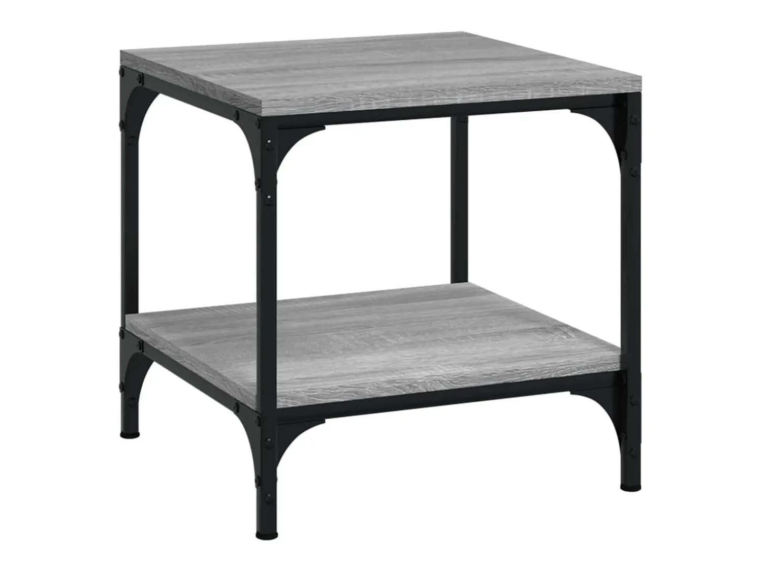 Mesa De Centro| Conjunto de 2 Mesas de Centro | Mesa de apoio | Mesa de café 40x40x40 cm derivados madeira cinza sonoma Cinzento