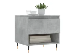 Conjunto de 2 Mesas de Centro | Mesa de apoio | Mesa de café 50x46x50 cm deriv. madeira cinza-cimento^ Mesa De Centro