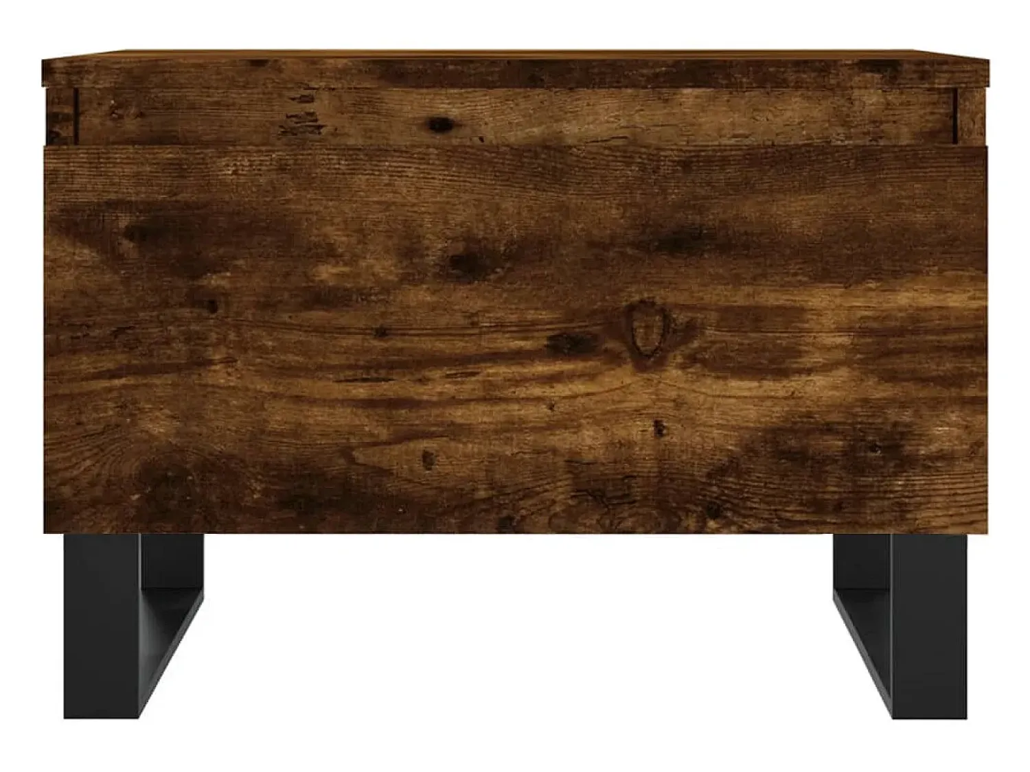 Mesa De Centro* Conjunto de 2 Mesas de Centro | Mesa de apoio | Mesa de café 50x46x35cm deriv. madeira carvalho fumado Castanho