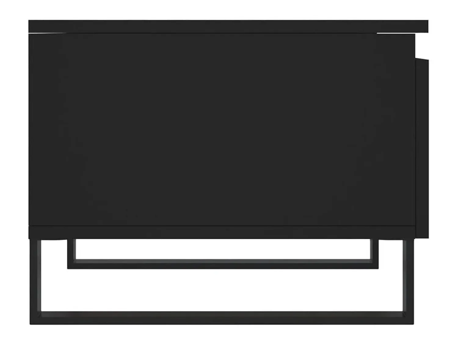 Mesa De Centro* Conjunto de 2 Mesas de Centro | Mesa de apoio | Mesa de café 50x46x35 cm derivados de madeira Preto